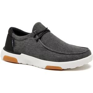Ortho Comfoot Mens Size 11 Gray Black Canvas Lace Up Orthopedic Slip On Shoes